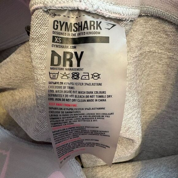 Gymshark Women’s XS‎ Gray Full Length Dry Workout Leggings Moisture Management - Picture 5 of 5